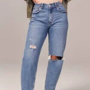 Abercrombie & Fitch The Mom High Rise Curve Love Jeans Sz 30/10